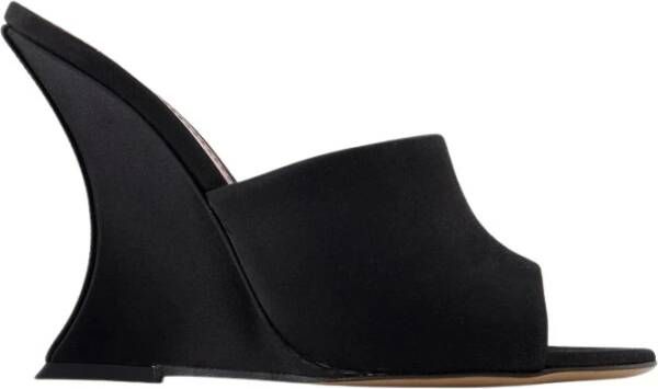 Paris Texas Zwarte zijden pumps met 9 5 cm hak Black Dames