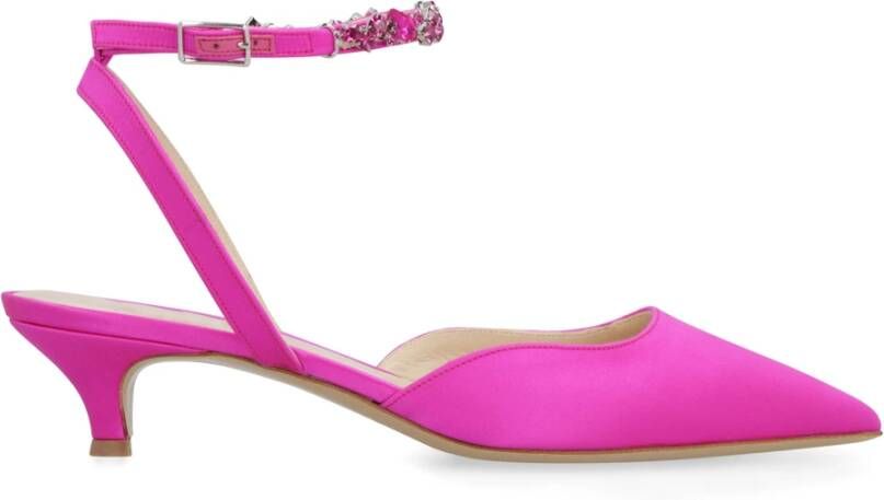 P.a.r.o.s.h. Slingback Pumps met Strass Pink Dames