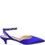 P.a.r.o.s.h. Zijde Viscose Leren Zool Schoenen Blue Dames - Thumbnail 1