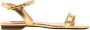 PATRIZIA PEPE Elegante Zomer Sandalen Goud Ster Yellow Dames - Thumbnail 1