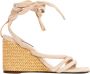 PATRIZIA PEPE Elegante zomer sleehak sandalen Beige Dames - Thumbnail 1