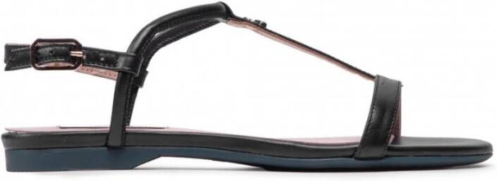 PATRIZIA PEPE Flat Sandals Zwart Dames