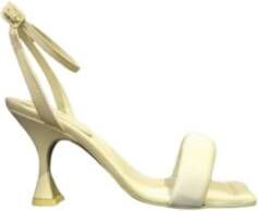 PATRIZIA PEPE Gele Lime Leren Sandalen Yellow Dames