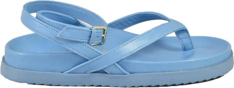 PATRIZIA PEPE Leren schoenen met rubberen zool Blue Dames