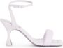 PATRIZIA PEPE Monochrome Vierkante Sandalen Paars Dames - Thumbnail 1