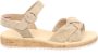 Paul Green Beige Sandaal Velours Leer Platte Rubberen Zool Beige Dames - Thumbnail 14