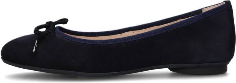 Paul Green Blauwe Suède Ballerina 2925 Blue Dames