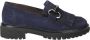 Paul Green Blauwe Suède Slipper Mocassin Dames Blue Dames - Thumbnail 1