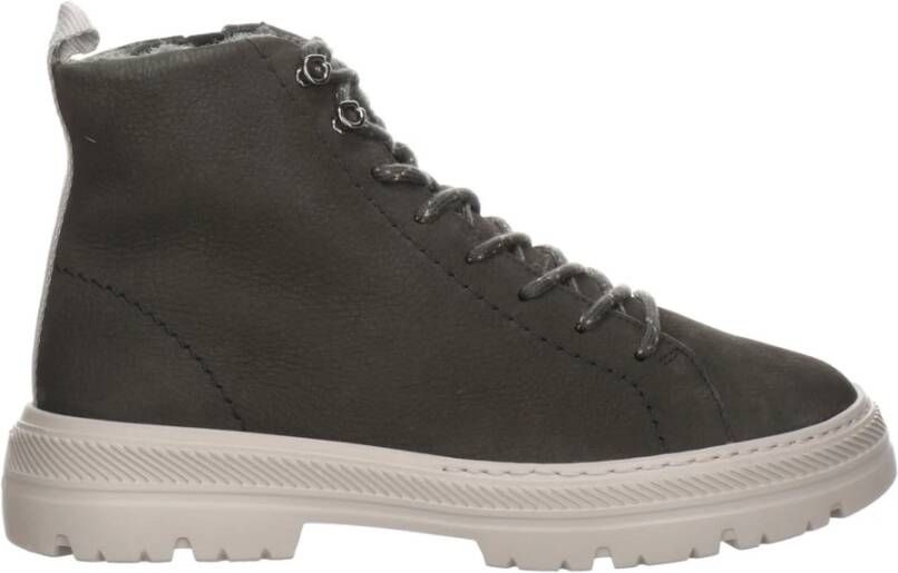 Paul Green Dames Veterschoenen met Warme Voering Gray Dames