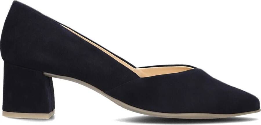 Paul Green Elegante Donkerblauwe Suède Pump Blue Dames