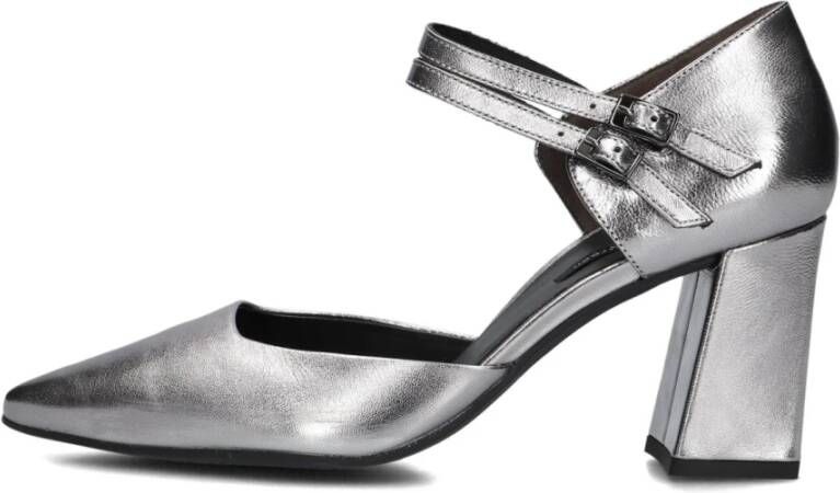 Paul Green Elegante Zilveren Pumps met Gespsluiting Gray Dames