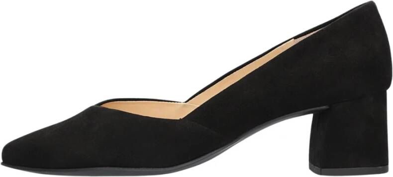 Paul Green Elegante Zwarte Suède Pump 3740 Black Dames