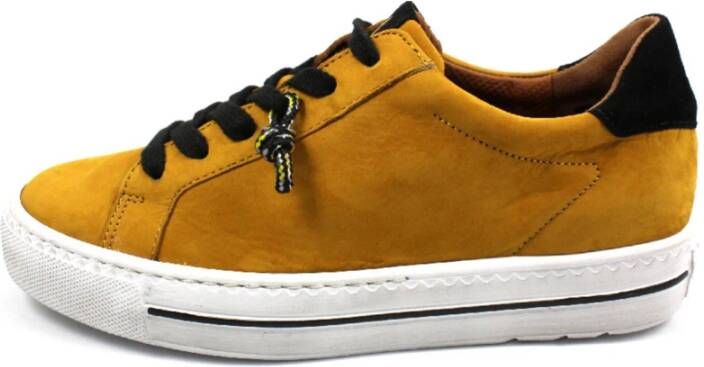 Paul Green Gele Veterschoenen Yellow Dames