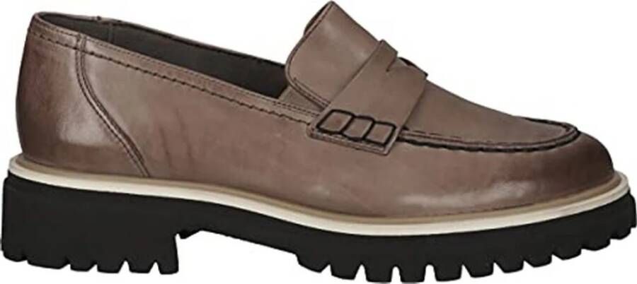 Paul Green Slipper Mokassin Beige Damesschoenen Brown Dames