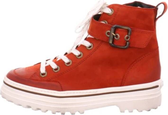 Paul Green Stiefelette Royal Nubuk pumpkin Red Dames