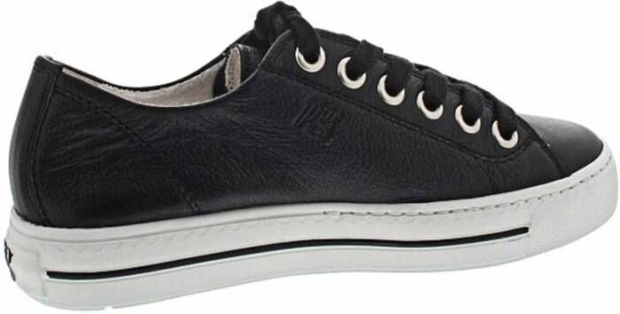 Paul Green Stijlvolle damessneakers van leer Black Dames