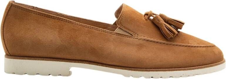 Paul Green Super Zachte Loafer met Kwastjes Brown Dames