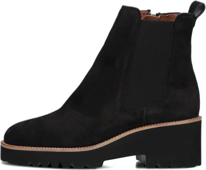 Paul Green Zwarte Chelsea Boots Trendy Stijl Black Dames