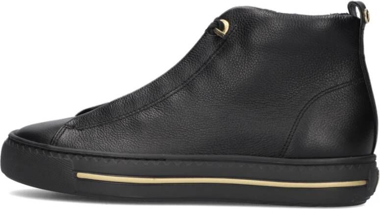 Paul Green Zwarte Hoge Sneakers Stijlvol Model Black Dames