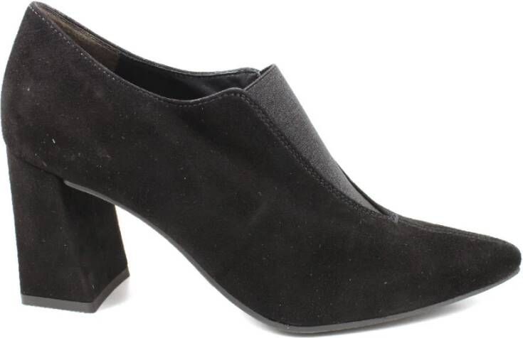 Paul Green Zwarte Leren Schoenen Black Dames