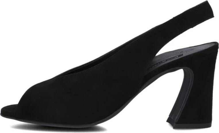 Paul Green Zwarte Slingbacks 6038 Stijlvol Model Black Dames