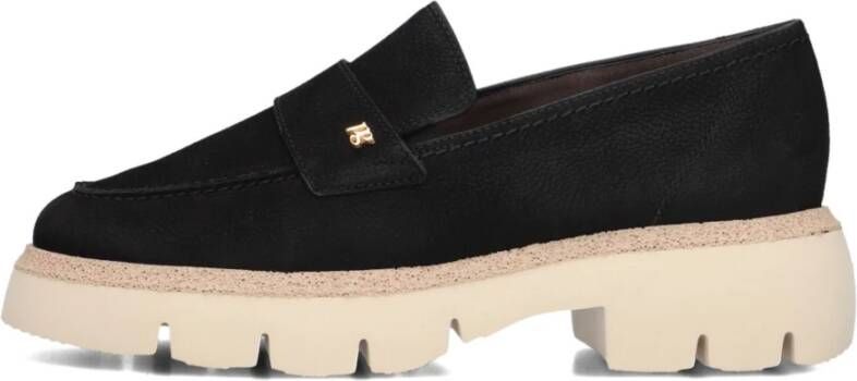 Paul Green Zwarte Suède Loafers Stijlvol Comfortabel Black Dames