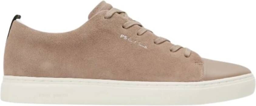 Paul Smith Bruin Leren Lage Sneakers Brown Heren