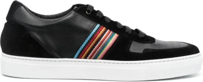 Paul Smith Fermi Leren Lage Sneakers Zwart Heren