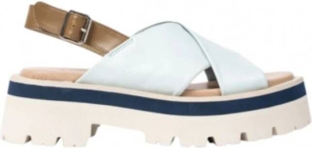 Paul Smith Flat Sandals Blue Dames