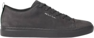 Paul Smith Grijze Nubuck Sneakers met Rubberen Cupzolen Gray Heren