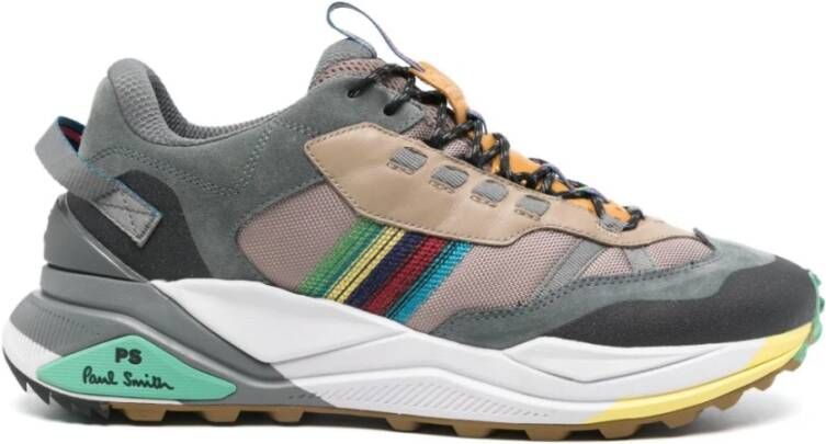 Paul Smith Groene Sneakers met Multicolor Ontwerp Multicolor Heren