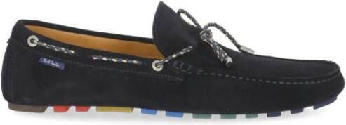 PS By Paul Smith Blauwe Suède Loafers Moccasins Ss23 Blue Heren