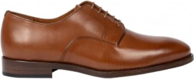 Paul Smith Klassieke Tan Leren Derby Schoenen Brown Heren