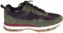 Paul Smith Navy Mesh Camo Basket Sneakers Green Heren - Thumbnail 1