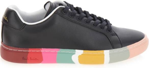 Paul Smith Swirl Leren Sneakers in Zwart Black Dames