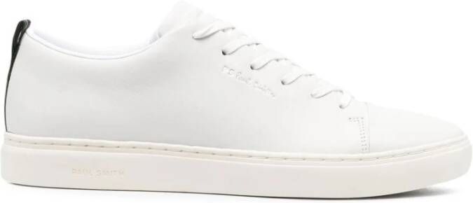 Paul Smith Witte Leren Lage Sneakers White Heren