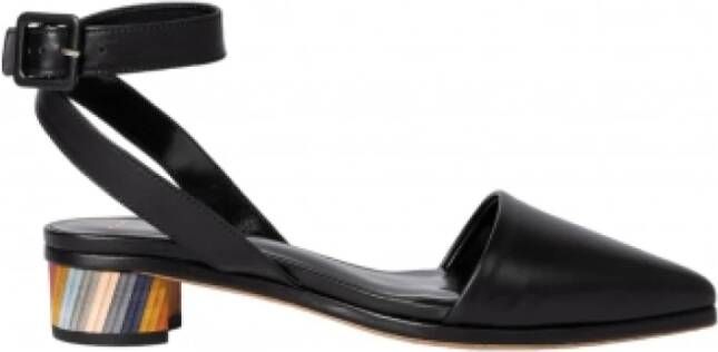 Paul Smith Zwarte Swirl Lage Hak Pumps Black Dames