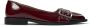 Pavement Bordeaux Patent Ballerina Schoenen Red Dames - Thumbnail 1