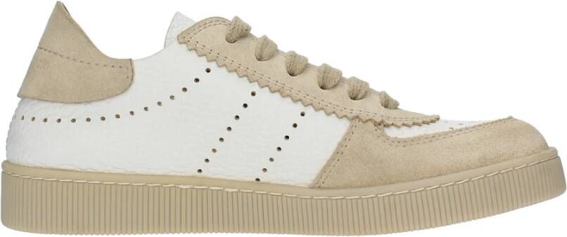 Pedro García Sneakers Wit Beige Dames