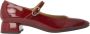 Pedro Miralles Bordeaux Mary Jane Leren Schoen Red Dames - Thumbnail 1