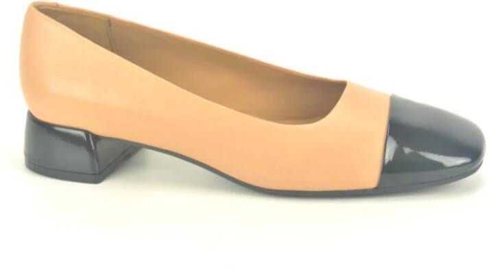 Pedro Miralles Elegante Zwarte Kamelen Pump Schoenen Brown Dames