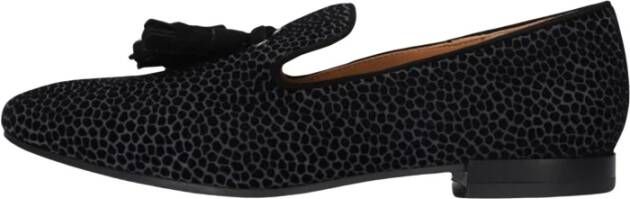 Pedro Miralles Giraffe Print Loafers in Grijs en Zwart Black Dames