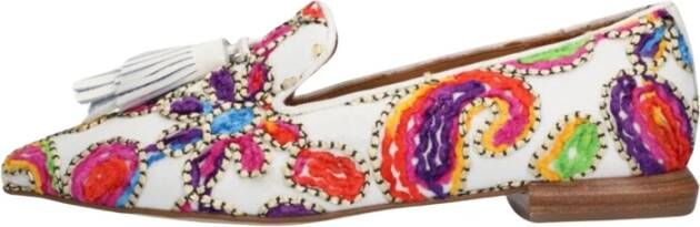 Pedro Miralles Kleurrijke Mesh Loafer met Velvet Accents Multicolor Dames