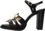 Pedro Miralles Studded High Heel Sandals Black Dames - Thumbnail 2