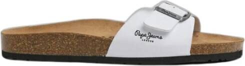 Pepe Jeans Badslippers Bio Single Champion Wit Heren