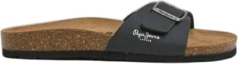 Pepe Jeans Badslippers Bio Single Kansas Zwart Heren