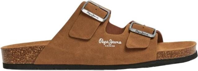 Pepe Jeans Bio Double Kepler Bruine Sandalen Brown Heren