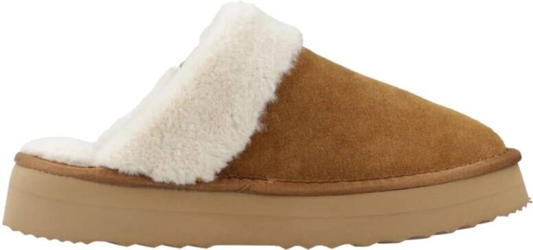 Pepe Jeans Comfortabele Winter Pantoffels Brown Dames