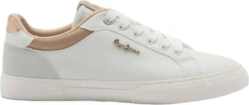 Pepe Jeans Kenton Court Sneakers Beige Dames