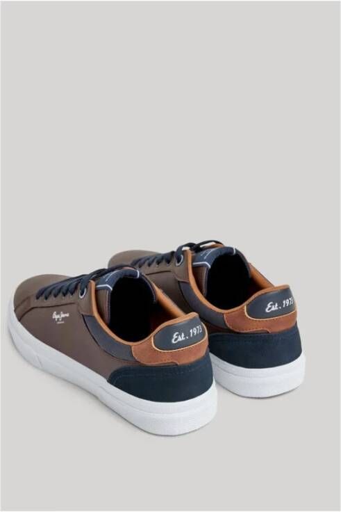 Pepe Jeans Klassieke Court Schoenen Bruin Brown Heren